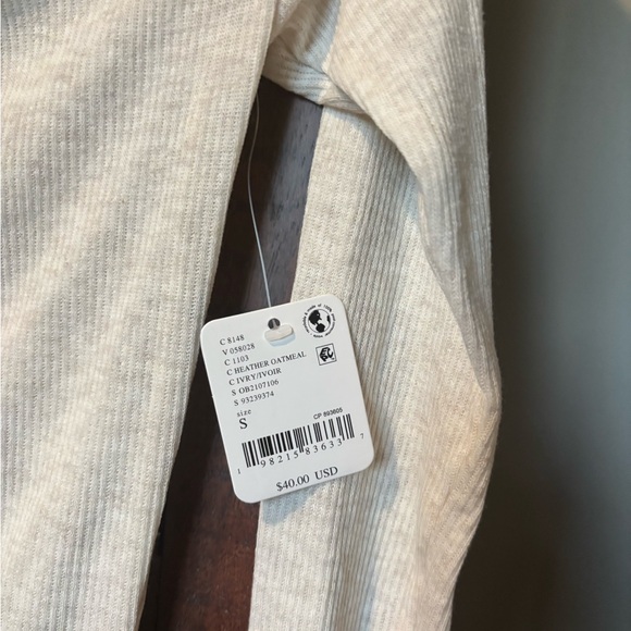FP Big Love Rib Off The Shoulder Long Sleeve - Small Oatmeal Heather NWT - Picture 3 of 7